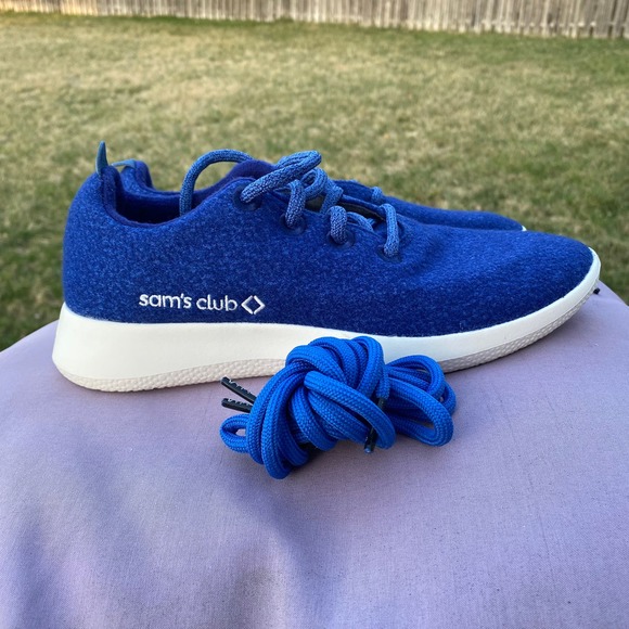 All Birds Sams Club Exclusive Wool Runners Blueberry w/laces Women's Sz 8  Shoe - Picture 4 of 12